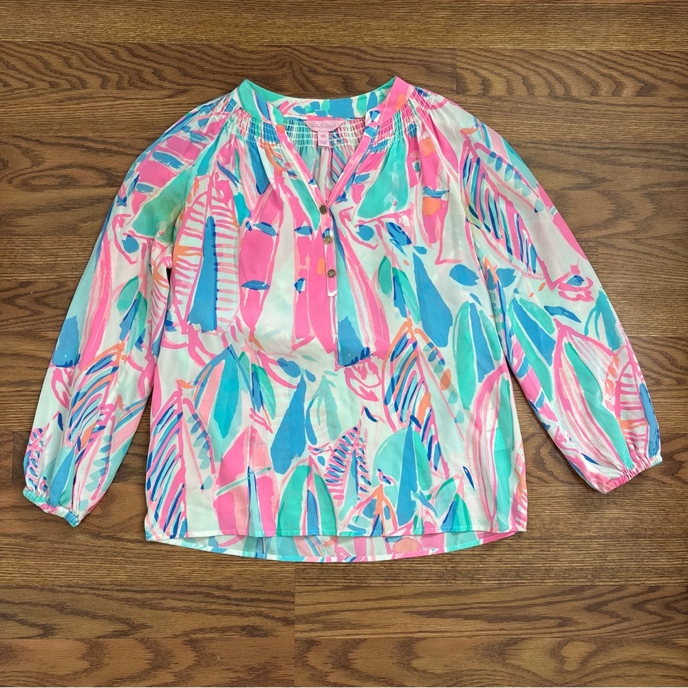 Lilly Pulitzer Elsa silk top
